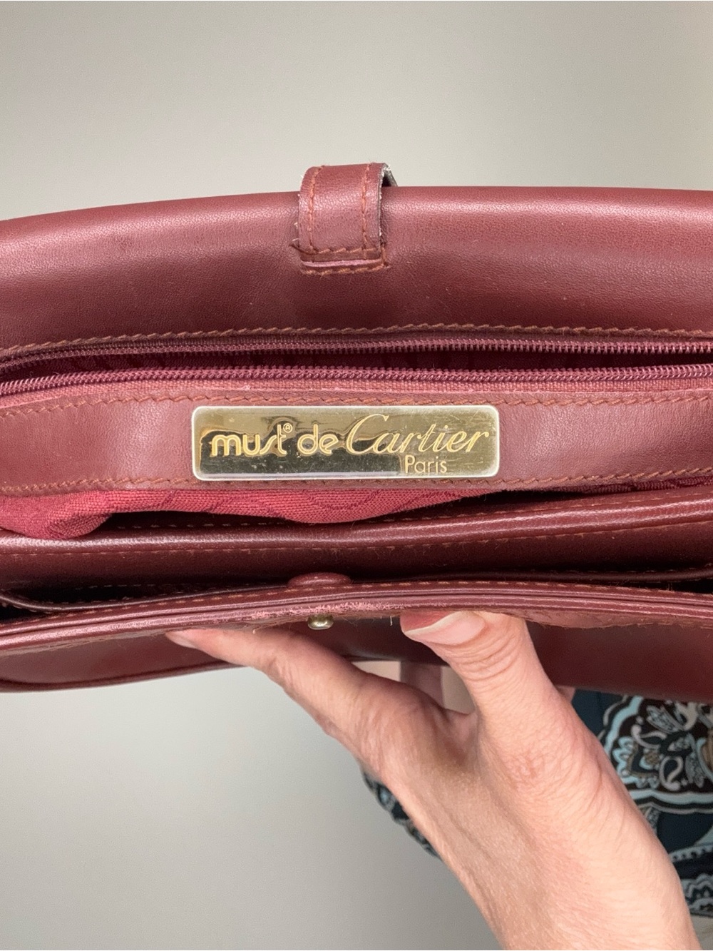 Cartier Vintage Saddle bag with COA - Picture 9 of 14